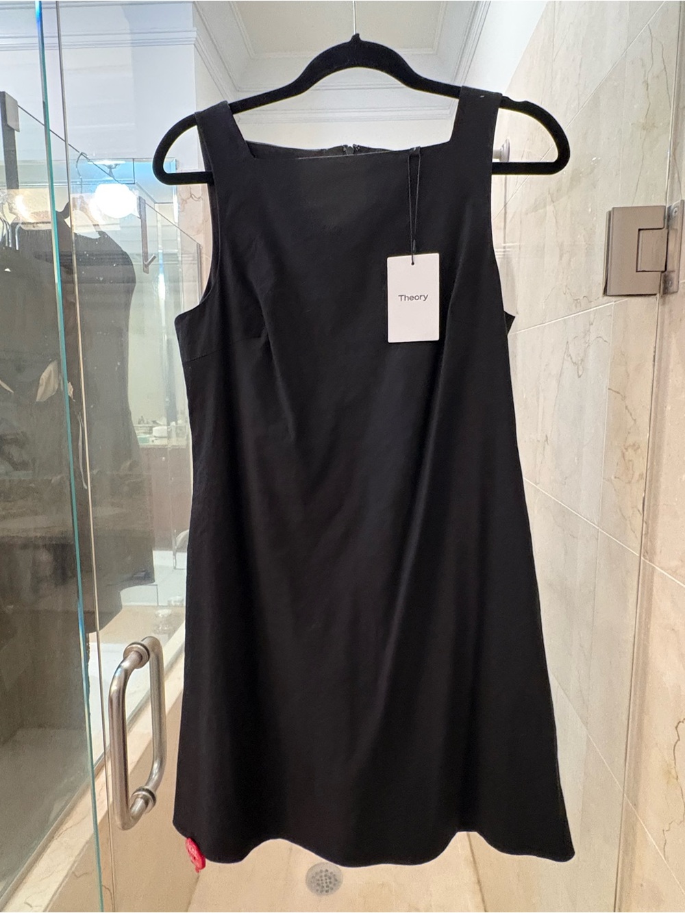 Theory Black Elegant Shift Dress